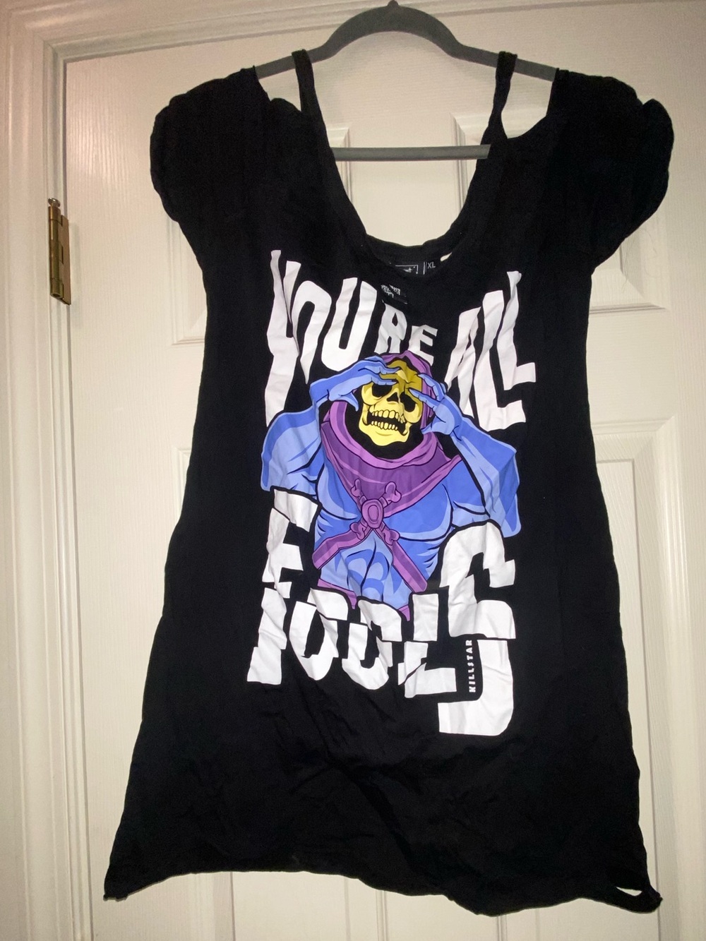 Killstar x Masters of the Universe Skeletor Fools t-shirt XL